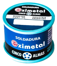 ESTAÑO SOLDADURA 60% 2MM - 1/2 KG EM62