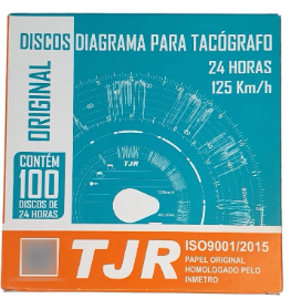 DISCO TACOGRAFO TJR 125 KM/H 1 DIAS X 10UN