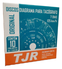 DISCO TACOGRAFO TJR 1257 125 KM/H 7 DIAS X 10UN